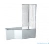 Besco Integra 150x75cm wanna prawa + parawan 2-skrz + obudowa + syfon #WAI-150-PP2/#OAI-150-NS/19975